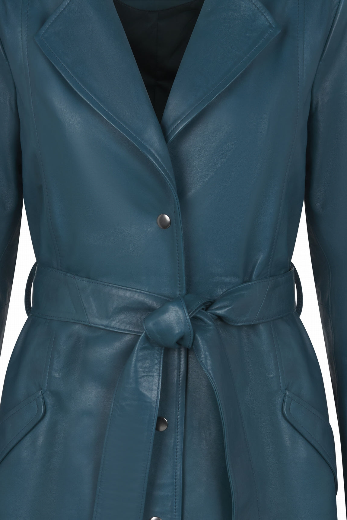 MANTEAU ROBE LONG EN CUIR AMIE
