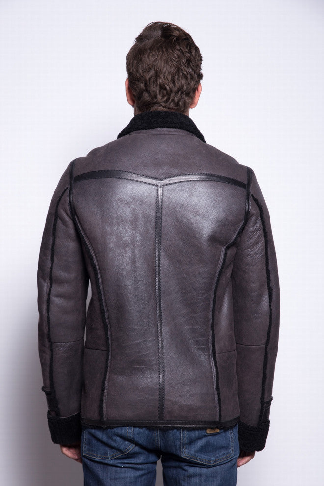 VESTE EN PEAU LAINEE NICK - OUTLET CUIR