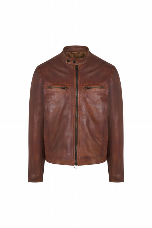 VESTE EN CUIR ZIPPÉE BRANDFORD
