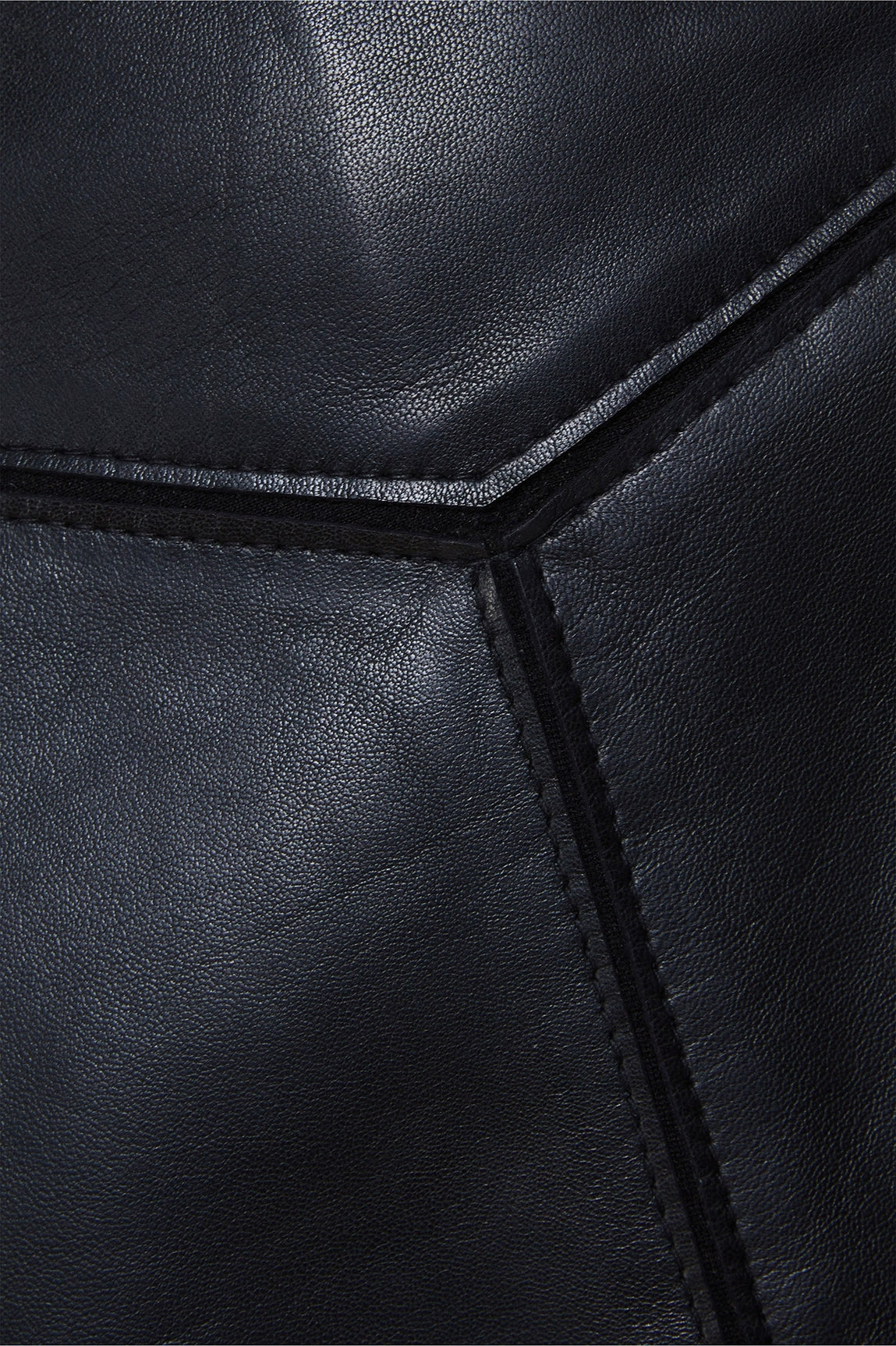 JUPE EN CUIR ET TISSU CLEVER