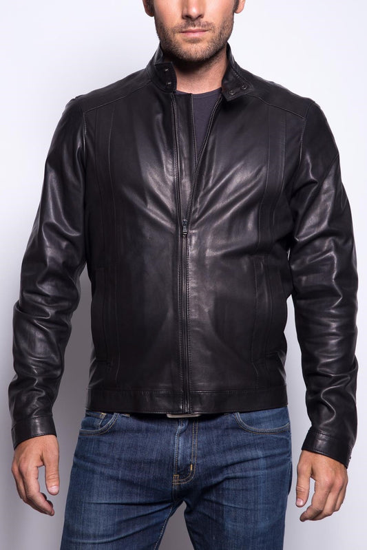 BLOUSON EN CUIR SAMI WAXY