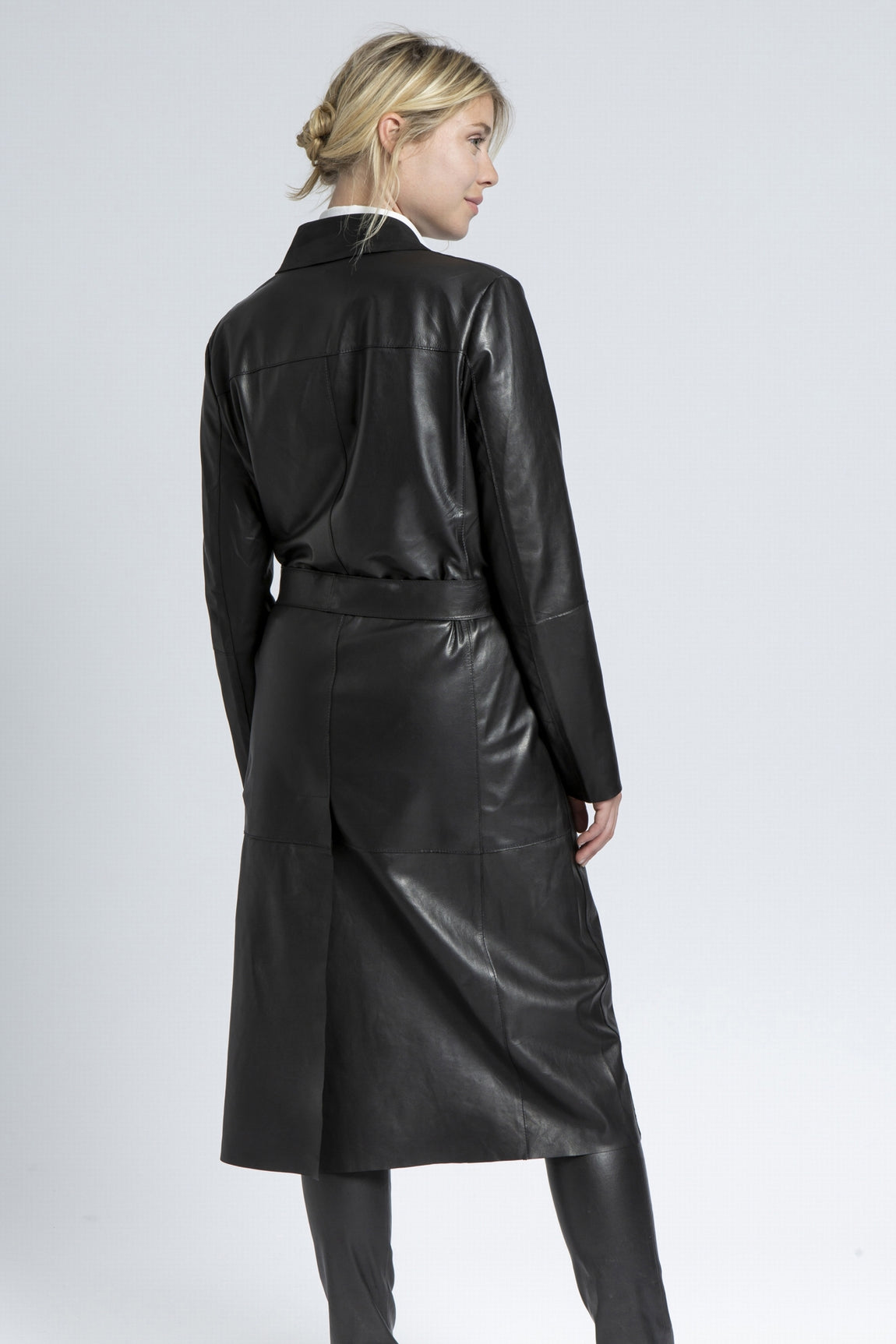 VESTE CUIR 7/8 MAFALDA AGORA